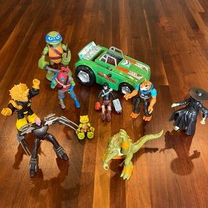 Teenage Mutant Ninja Turtle lot 2013 ragin leatherhead